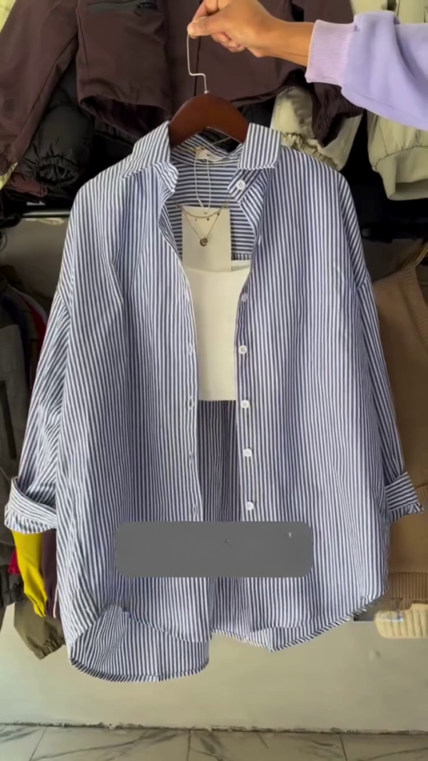 Women's Striped Oversized Fit Shirts