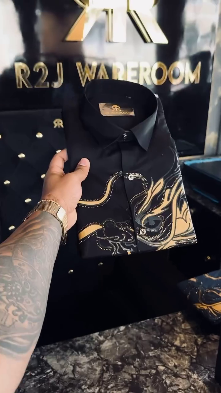 Ornate Embellished Dress Shirt - Image 2