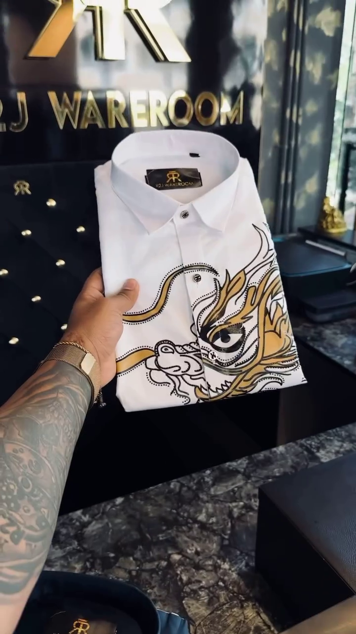 Ornate Embellished Dress Shirt - Image 6