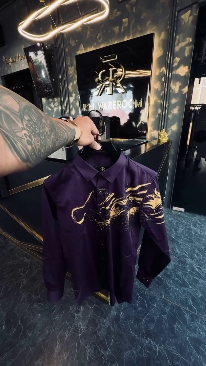 Ornate Embellished Dress Shirt - Image 8