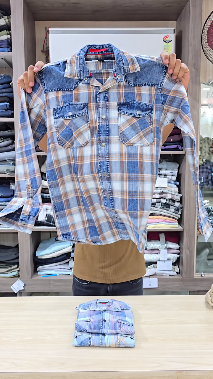 Men’s Stylish Checked Shirt - Image 2